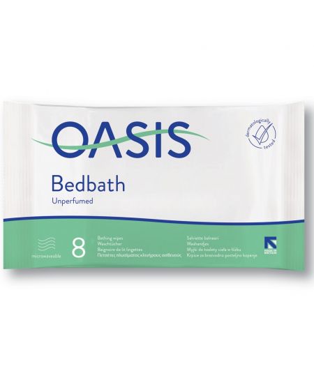 OASIS BED BATH WIPES 1X8