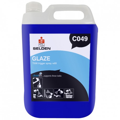 GLAZE GLASS & VDU CLEANER 4X5L
