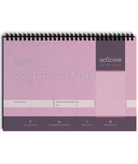DOMESTIC CLEANING RECORD BOOK SINGLE