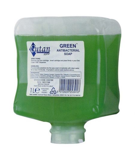 Deb Cutan Green Soap 1Ltr