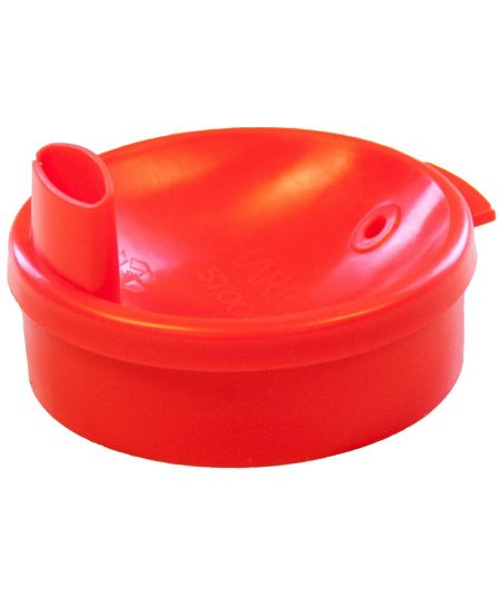 Harfield Polycarbonate 2 Handled Beaker Spout Wide Red