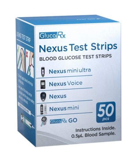 TEST STRIPS GLUCO RX NEXUS (50)
