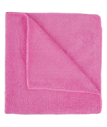 Contract Microfibre Cloth Pink 1x10