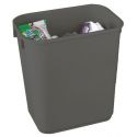 Rectangular Plastic Waste Basket 12 Litre Grey