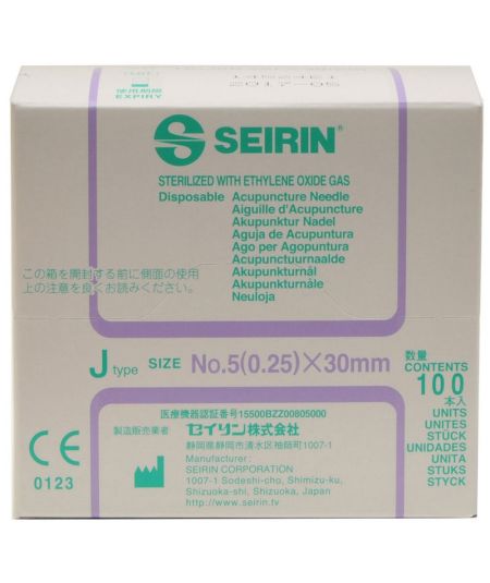Seirin J Acupuncture Needles 0.25x30mm 1x100