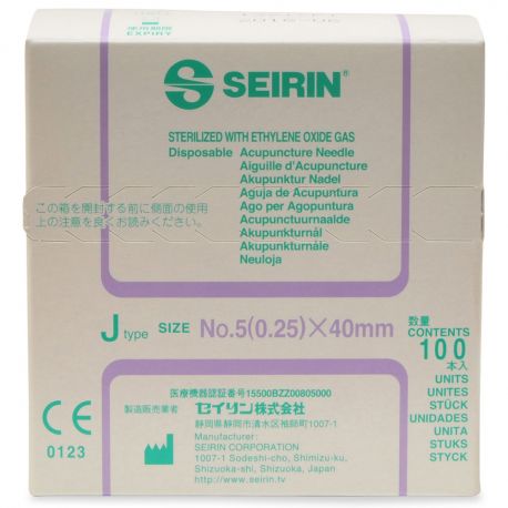 Seirin J Acupuncture Needles 0.25x40mm 1x100