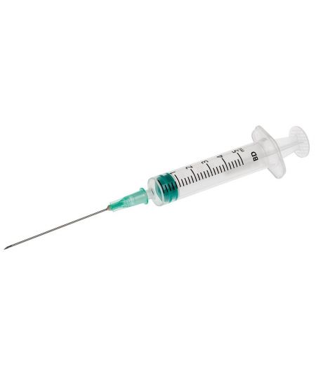 BD Emerald 5ml Luer Slip Syringe with 21G 40mm Needle 1x100