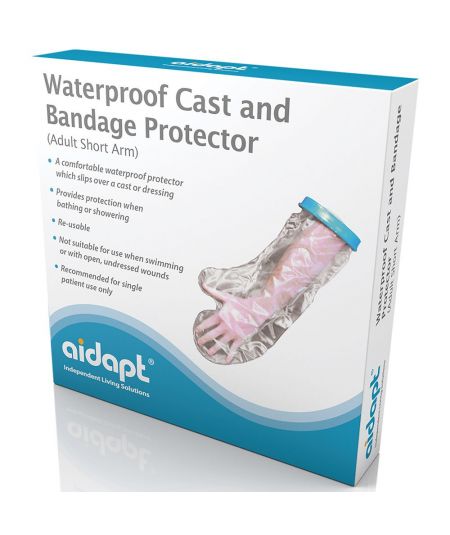 Waterproof Cast and Bandage Protector Adult Short Arm