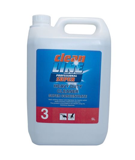 Cleanline Super Heavy Duty Cleaner Super Concentrate 5 Litres 1x2