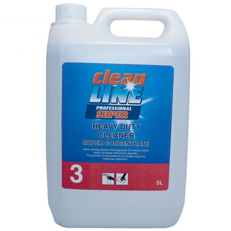 Cleanline Super Heavy Duty Cleaner Super Concentrate 5 Litres 1x2