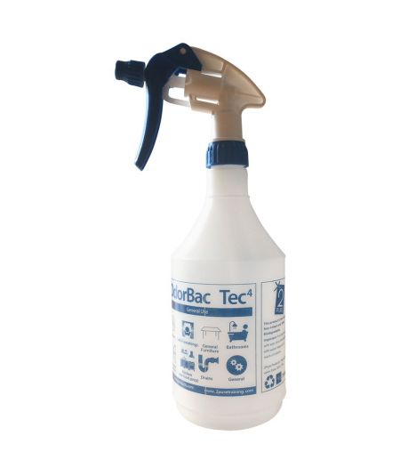 Odorbac Tec4 Refill Trigger Spray Bottle 750ml Blue
