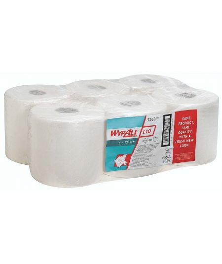 WYPALL CENTREFEED 1 PLY WHITE CASE 6X800